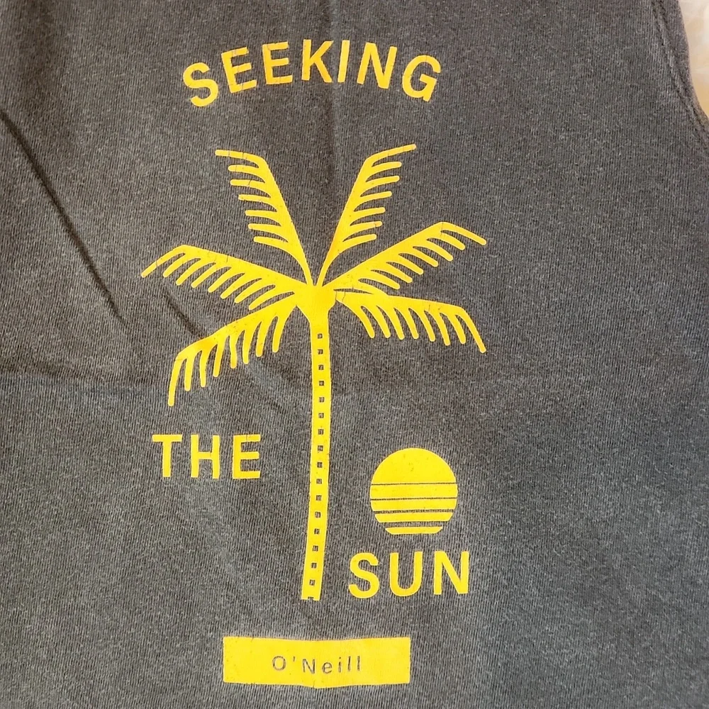 O'Neill Stonewashed Gray Graphic Swing Tanktop - Picture 2 of 5